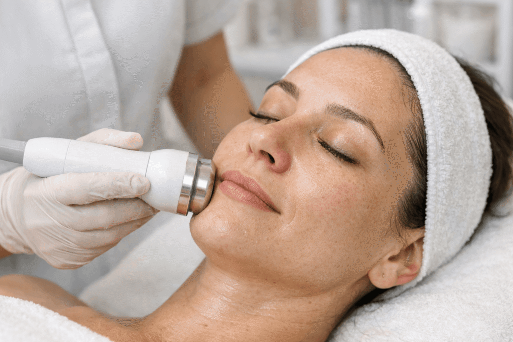 Zabieg sonoforezy na twarz Tarnowskie Góry Just Beauty Studio